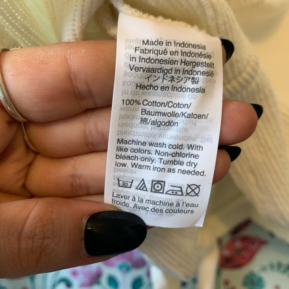 MADEWELL Texture & Thread Button Front Tie Tank - Picture 7 of 9
